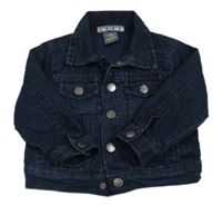 Tmavomodrá riflová podšitá bunda