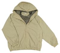 Béžová šusťáková jarní bunda s kapucí Zara