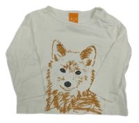 Smetanové triko se psem Pusblu