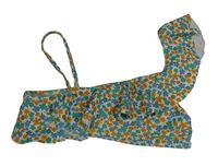 Smetanovo-zeleno-modrá květovaná plavková lambáda s volánem Hema