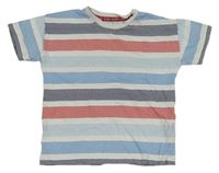 Bílo-modro-červené pruhované tričko Matalan