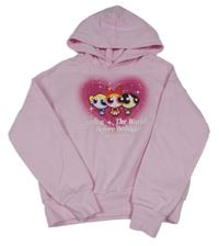 Růžová mikina s Powercuff Girls a kapucí H&M