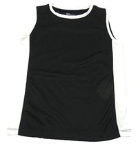 Černo-bílé sportovní tílko Lefties