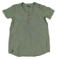 Khaki vzorovaná polo košile LC Waikiki