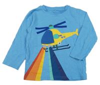 Modré triko s helikoptérou Next