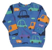 Modrá mikina s auty Matalan