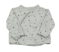 Šedé zavinovací triko s hvězdičkami Primark