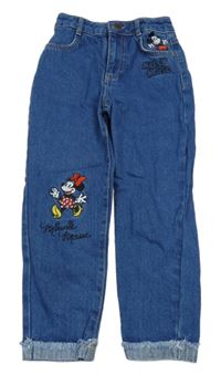 Modré rifle s Mickeym a Minnie Disney