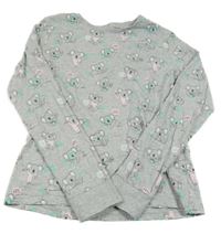 Šedé pyžamové triko s koalami C&A