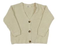 Smetanový propínací svetr H&M