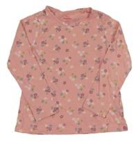 Růžové květované triko Lupilu