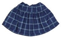 Tmavomodrá kostkovaná sukně H&M