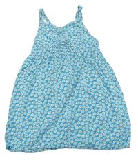 Azurové květované lehké šaty Primark