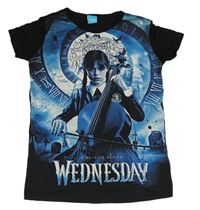Černé tričko s Wednesday
