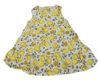 Bílé šaty s citrony Mothercare