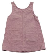Lila manšestrové šaty H&M