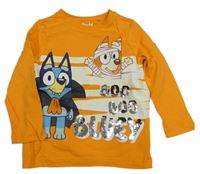 Hořčicové triko s Bluey 
