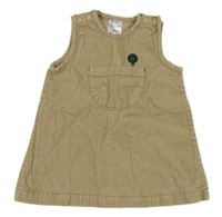 Béžové manšestrové šaty se stromem zn. Impidimpi