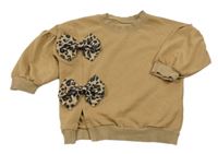 Béžová mikina s mašlemi Shein