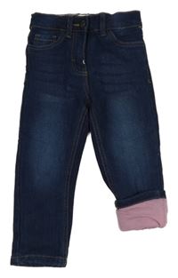 Tmavomodré podšité skinny rifle Pocopiano