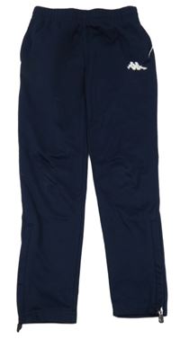 Tmavomodré sportovní tepláky s logem Kappa