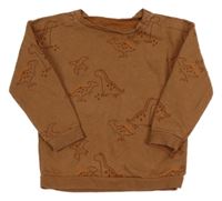 Hnědé tepláky s diny Tu