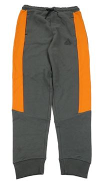 Antracitovo-oranžové tepláky Nutmeg