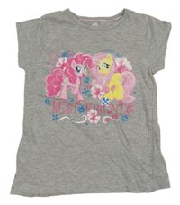Šedé tričko s koníky - My little Pony 