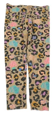 Béžovo-černo-barevné legíny s leopardím vzorem Next