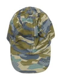 Béžovo-modro-zelená vzorovaná kšiltovka M&S