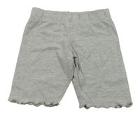 Světlešedé elastické kraťasy