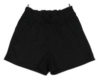 Černé žebrované kraťasy C&A