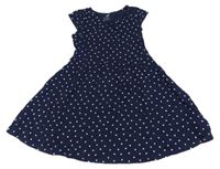 Tmavomodré šaty se srdíčky H&M