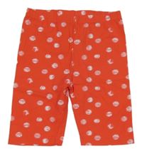 Jahodovo-bílé puntíkaté elastické kraťasy Topomini