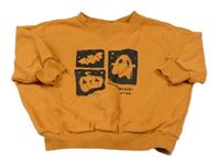 Oranžová oversize mikina s duchem a dýní Dunnes