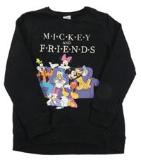 Černá mikina s Mickeym a kamarády Disney