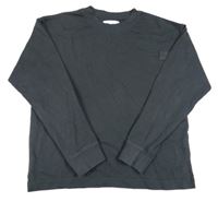 Antracitové mikinotriko s nášivkou Zara