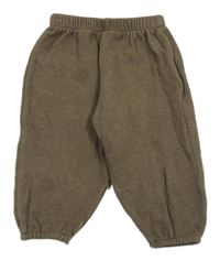 Khaki úpletové tepláky Zara