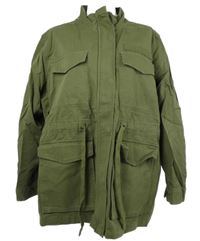 Nové - Dámská khaki plátěná košilová bunda M&S