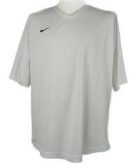 Pánské bílé vzorované sportovní funkční tričko Nike 