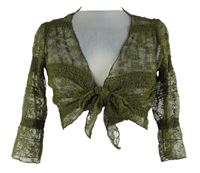 Dámské khaki krajkové bolerko M&S