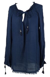 Dámská tmavomodrá halenka Marc Aurel 