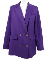 Dámský fialový oversized blejzr Shein 