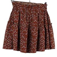 Dámská karmínová kytičkovaná sukně Shein 