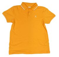 Oranžové polo tričko s výšivkou Bluezoo