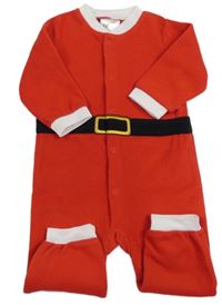 Červený fleecový overal - Santa Claus H&M