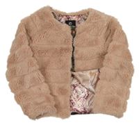 Růžová kožešinová podšitá bunda Firetrap