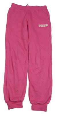 Malinové tepláky s logem Puma