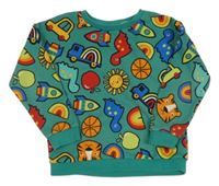 Zelená mikina se zvířátky a obrázky Dunnes Stores