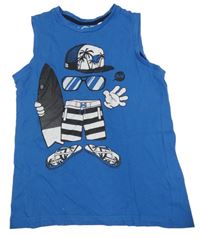 Modré tílko se surfem C&A